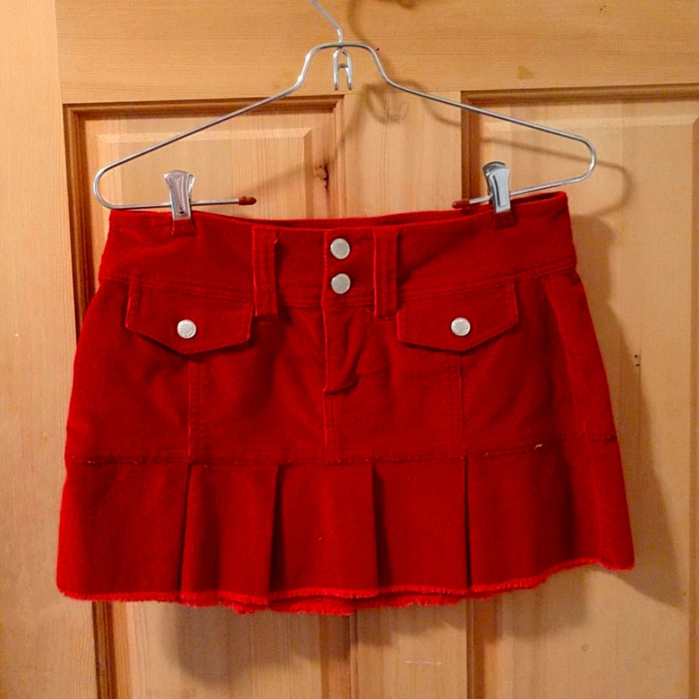 Red corduroy